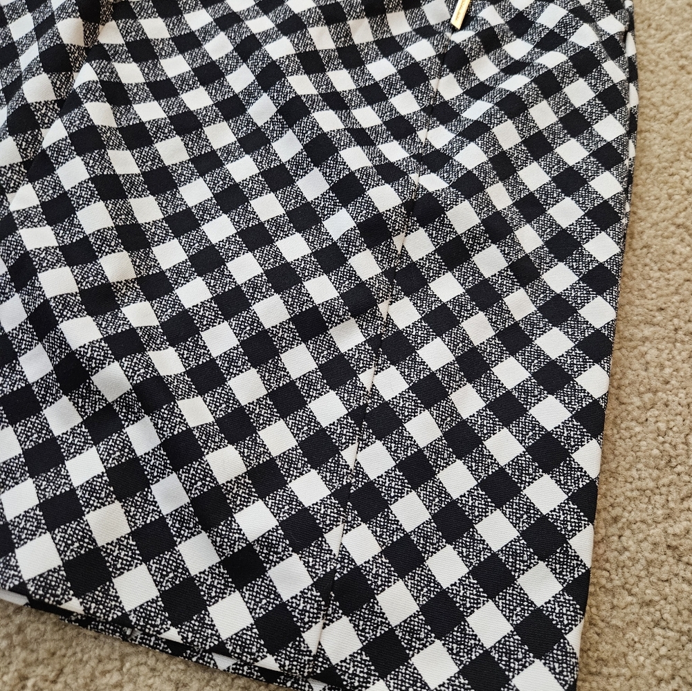 MICHAEL Michael Kors Black and White Checkered Women's Skirt Size 6 Six - Picture 4 of 16